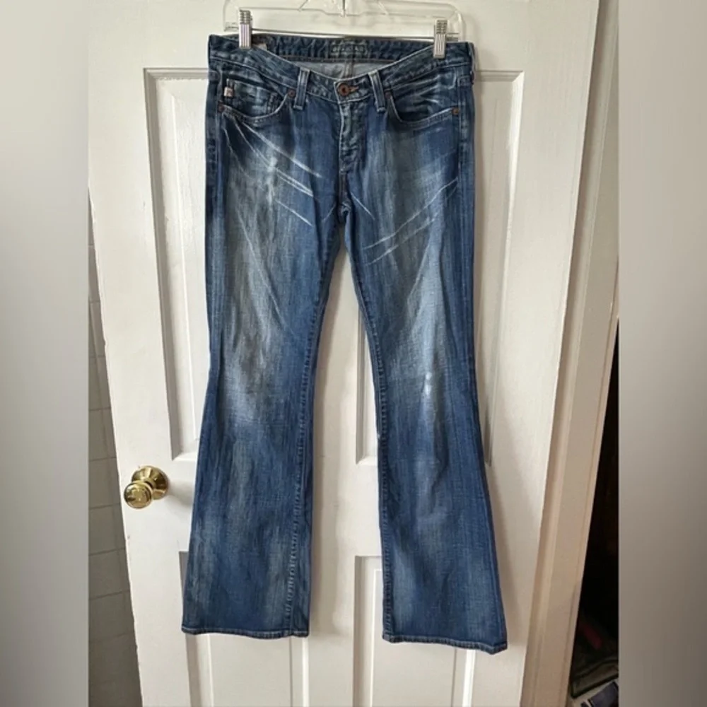 Big Star Low-Rise Boot Flare Women’s Tall Distressed Bootcut Jeans Sz 28 Long